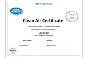 Clean Air Certificate